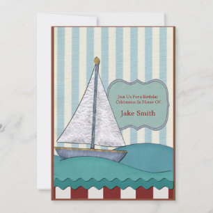 Invitation Anniversaire du bateau à voile