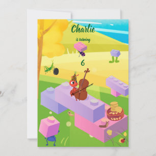Invitation Anniversaire du biscuit de construction