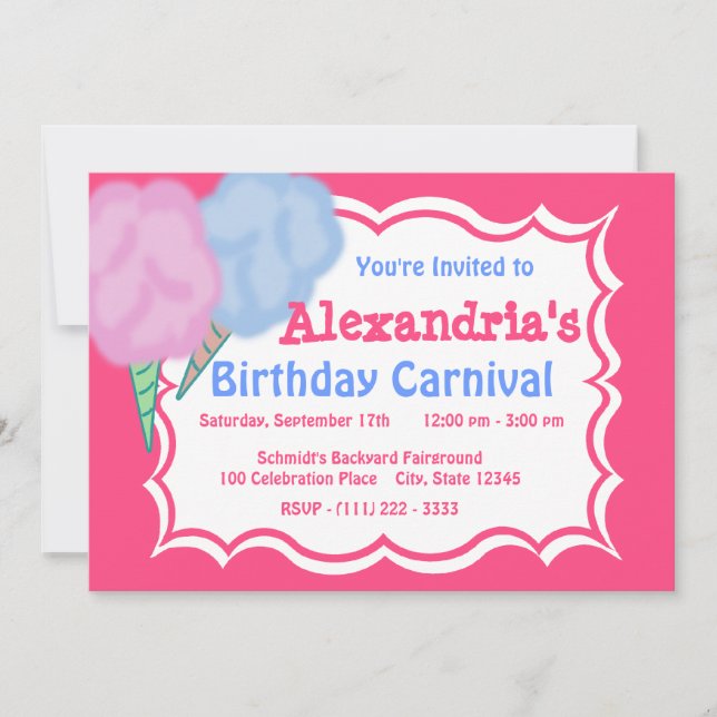 Invitation Anniversaire du Carnaval (Devant)