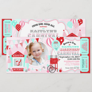 Invitation Anniversaire du Carnaval de la Maison de Bounce Ro