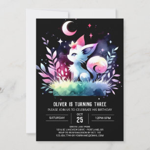Invitation Anniversaire du chat Imprimable Magique