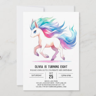 Invitation Anniversaire du cheval numérique moderne