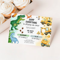 Anniversaire du Dinosaure et frère de la construct