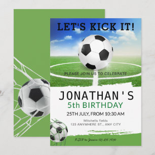 Invitation Anniversaire du football