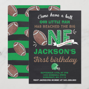 Invitation Anniversaire du football d'invitation
