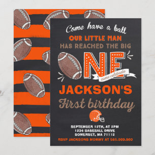 Invitation Anniversaire du football d'invitation