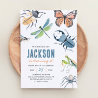 Anniversaire du garçon de l'insecte des bogues