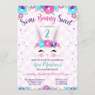 Invitation Anniversaire Du Lapin, Un Peu De Lapin Doux, N'Imp