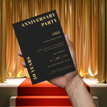 Anniversaire du logo de la société Black & Gold Mi