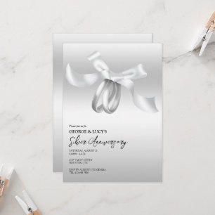 Invitation Anniversaire du Mariage en argent mariage