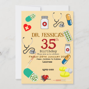 Invitation Anniversaire du médecin