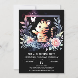 Invitation Anniversaire du Pastel Little Tiger