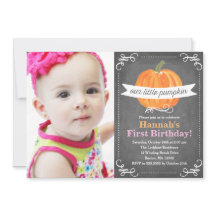 Anniversaire du Petit Citrouille Chalkboard