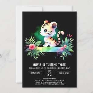 Invitation Anniversaire du petit tigre d'Imaginaire