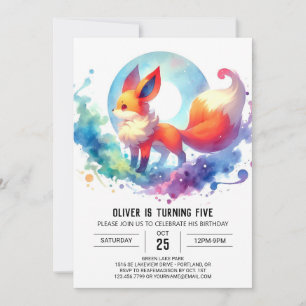 Invitation Anniversaire du renard enchanté en ligne