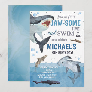Invitation Anniversaire du requin