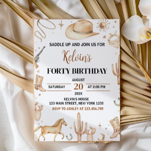 Invitation Anniversaire du rodéo Boho Saddup