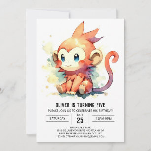 Invitation Anniversaire du singe en ligne