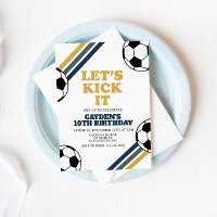 Anniversaire du soccer rétro