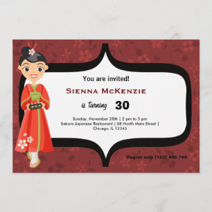 Invitation Anniversaire du Sushi
