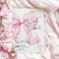 Anniversaire du Sweet sixteen rose Bow
