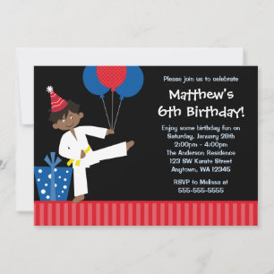 Invitation Anniversaire du Taekwondo des Ballons d'Afro-Améri