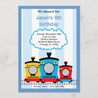 Invitation Anniversaire du train
