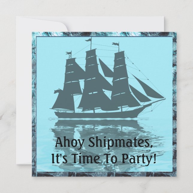 Invitation Anniversaire du Viking Ship (Devant)