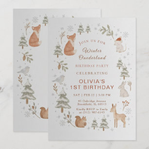 Invitation anniversaire éditable pour le 1er anniv