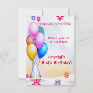 Invitation Anniversaire enfant