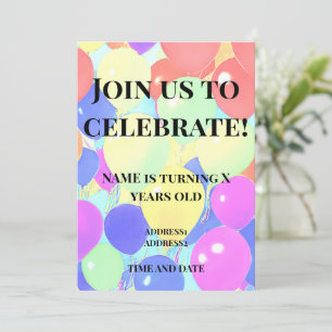 Invitation anniversaire enfants