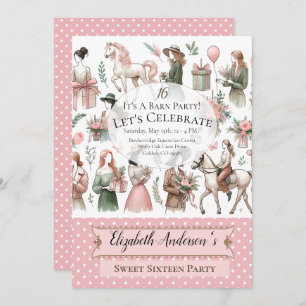 Invitation Anniversaire équestre