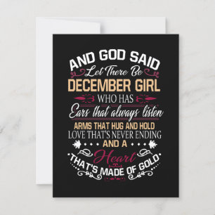 Invitation Anniversaire Et Dieu a dit que cette fille de dé