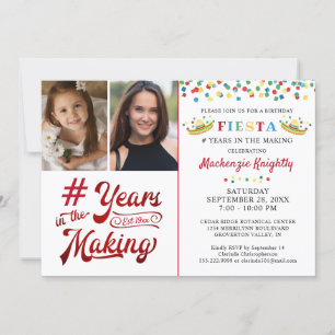 Invitation Anniversaire Fiesta Mexicaine 2 Photo N'importe qu