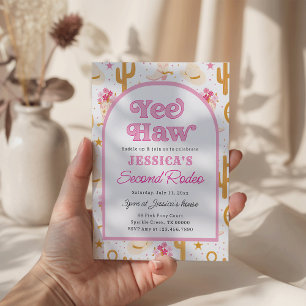 Invitation Anniversaire Fille Cowgirl Wild West 2ème Ranch Ro