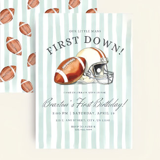 Invitation anniversaire First Down, Invitation de