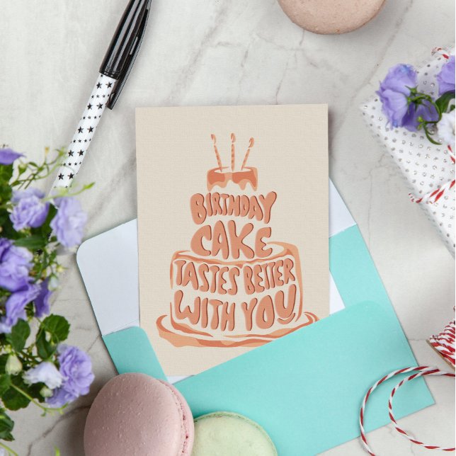 Invitation Anniversaire Gâteaux Meilleurs Goûts Avec Vous - P (Créateur téléchargé)