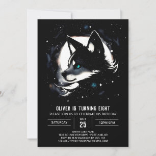 Invitation Anniversaire géant du loup