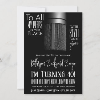 Invitation Anniversaire Hip hop