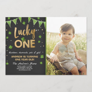 Invitation Anniversaire Lucky One First Birthday G