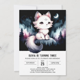 Invitation Anniversaire Majestic Fun Wolf
