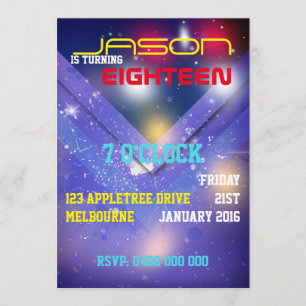 INVITATION ANNIVERSAIRE MASCULIN