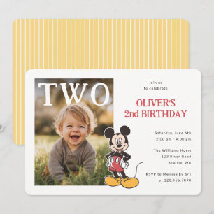 Invitation Anniversaire Mickey Mouse PhotoPop