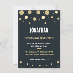 Invitation Anniversaire mignon personnalisé