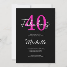 Anniversaire Moderne 40 ans 40 ans et Incroyable F