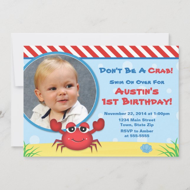 Invitation Anniversaire nautique d'invitation d'anniversaire (Devant)