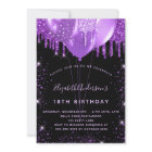 Anniversaire noir violet parties scintillant ballo