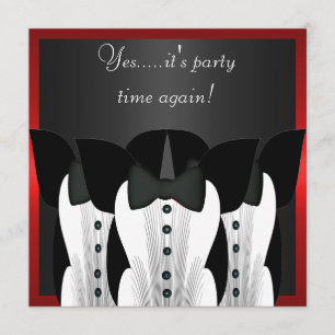 Invitation Anniversaire officiel Tuxedo Black Crav