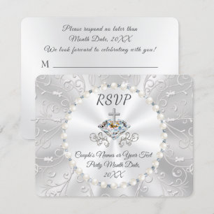 Invitation Anniversaire ou mariage RSVP avec choix de repas