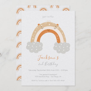 Invitation Anniversaire pacifique et neutre de l'arc-en-ciel